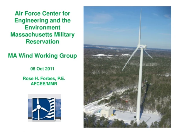 Air Force Center for Engineering and the Environment Massachusetts Military Reservation