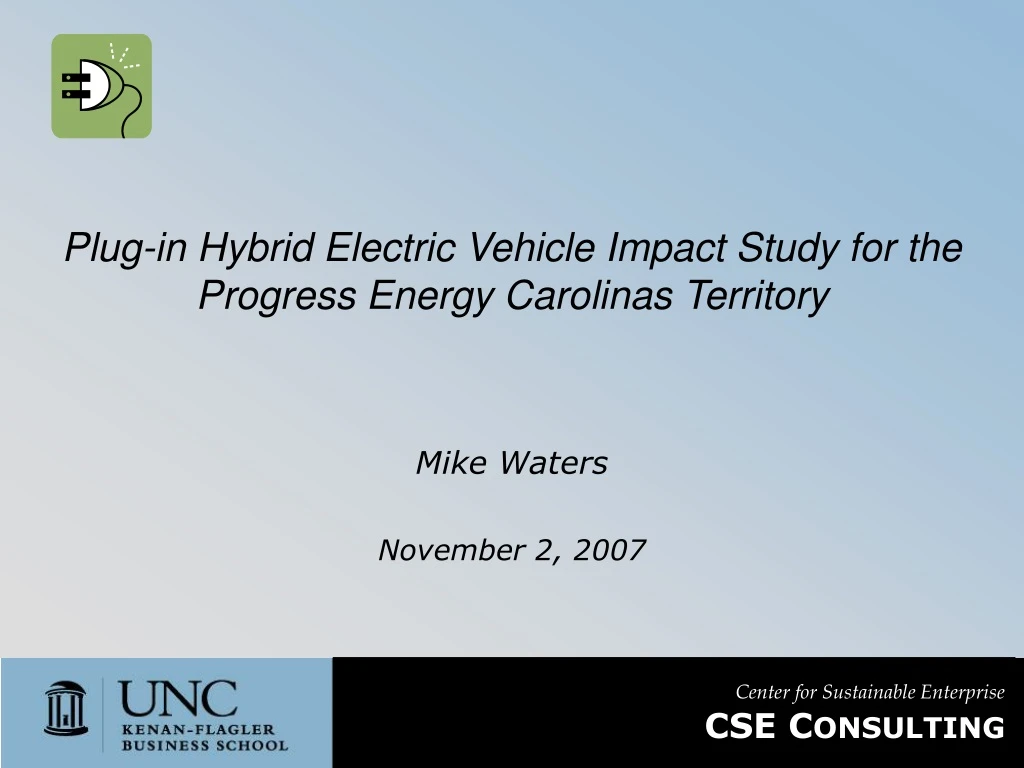 plug in hybrid electric vehicle impact study for the progress energy carolinas territory