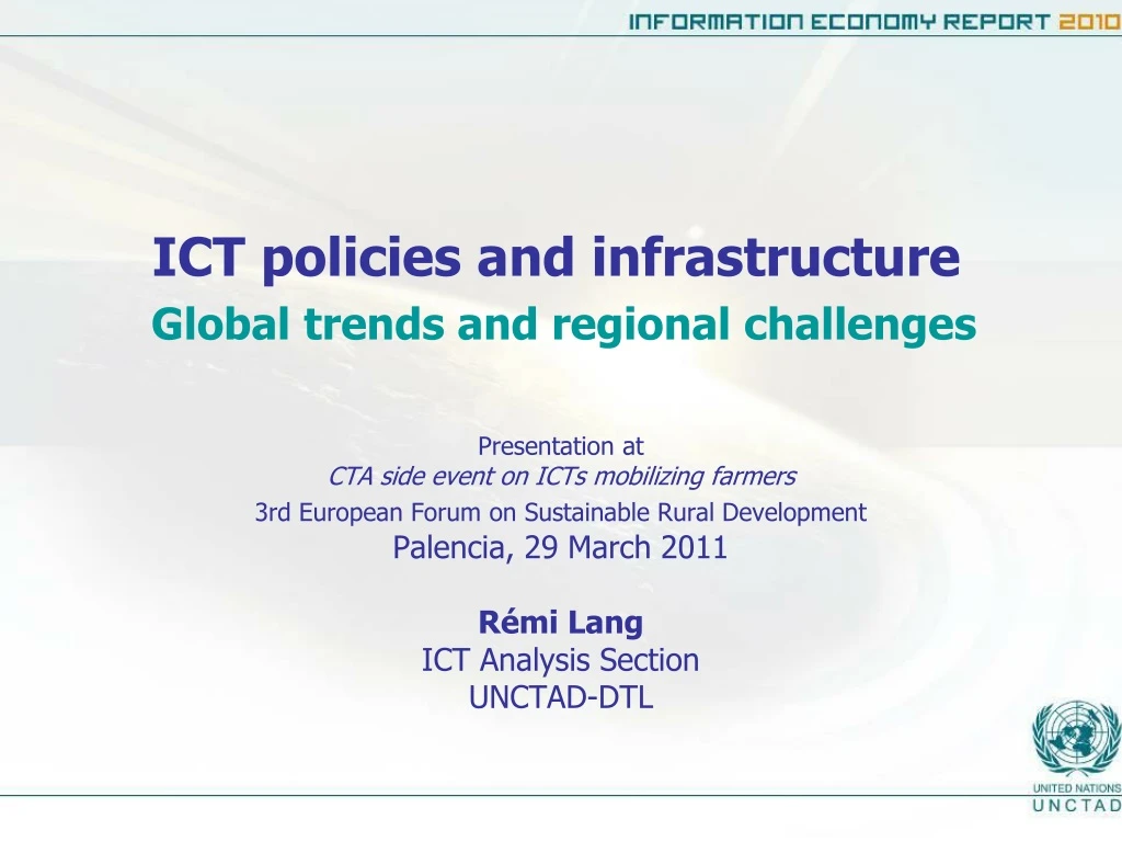 ict policies and infrastructure global trends and regional challenges