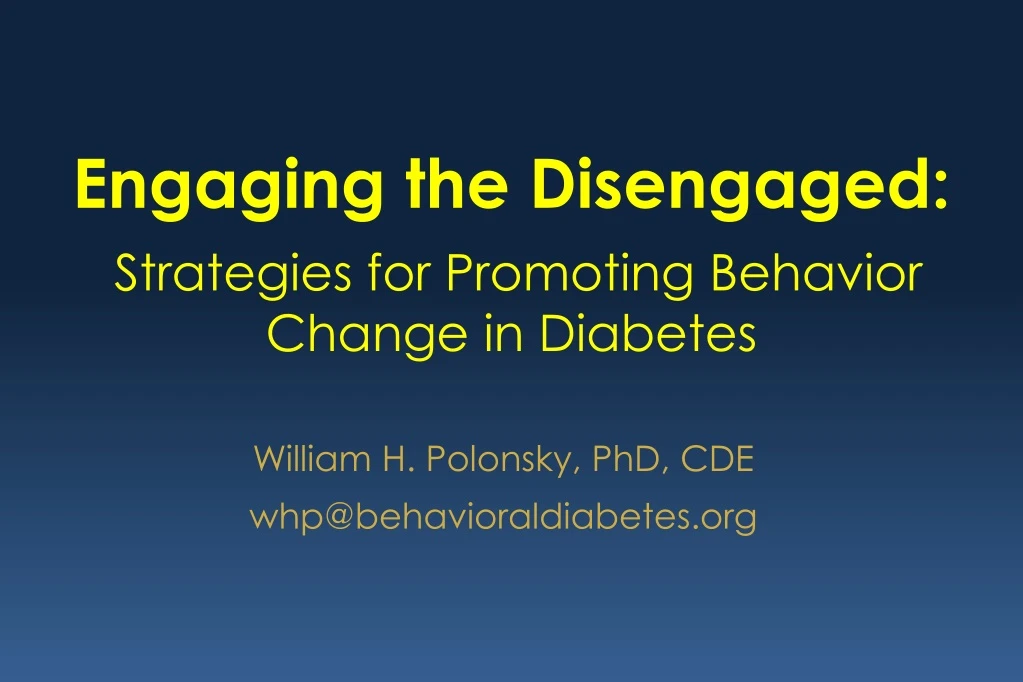 engaging the disengaged strategies for promoting