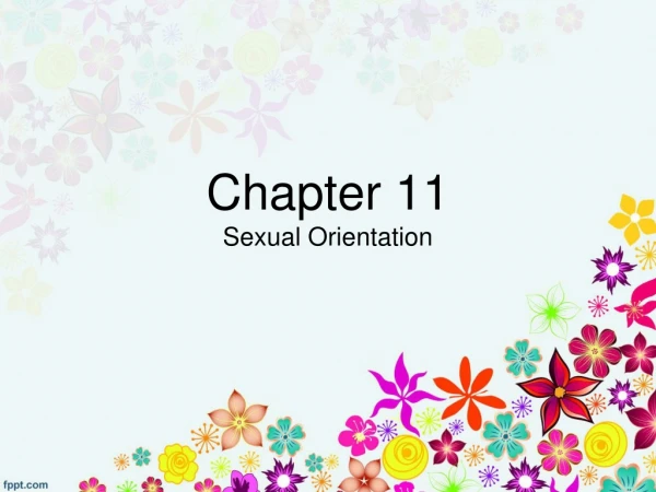 Chapter 11 Sexual Orientation
