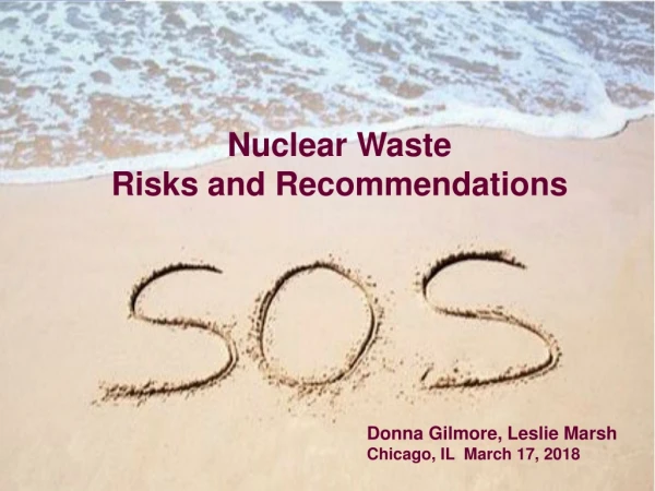 Nuclear Waste  Risks and Recommendations