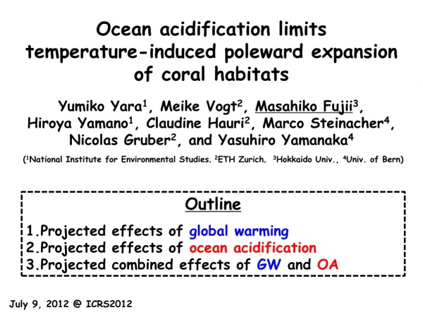 Yumiko Yara 1 , Meike Vogt 2 ,  Masahiko Fujii 3 ,