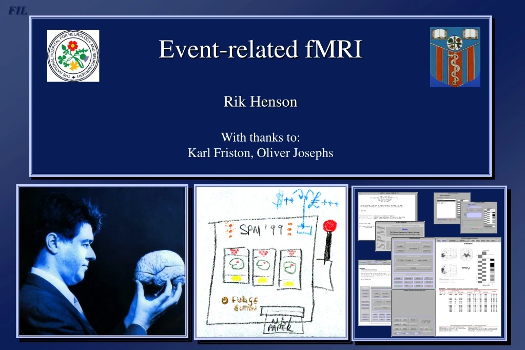 event related fmri rik henson with thanks to karl