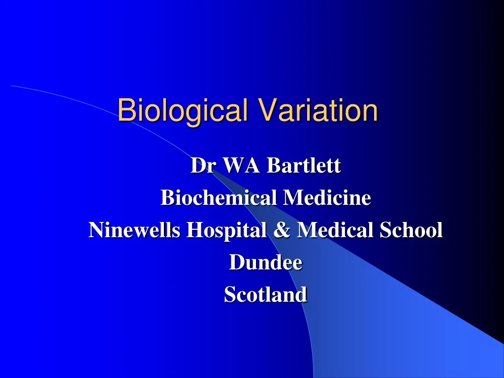 biological variation