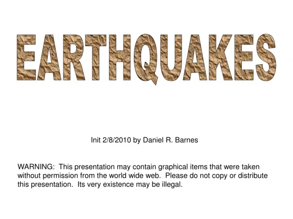 EARTHQUAKES