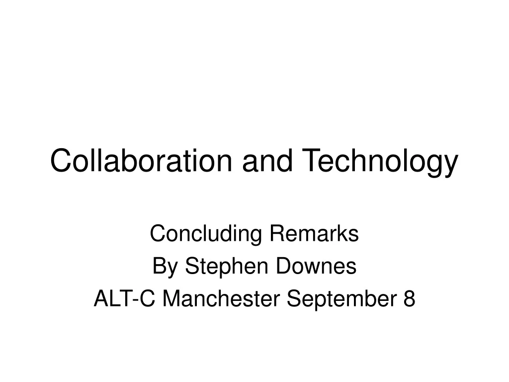 collaboration and technology