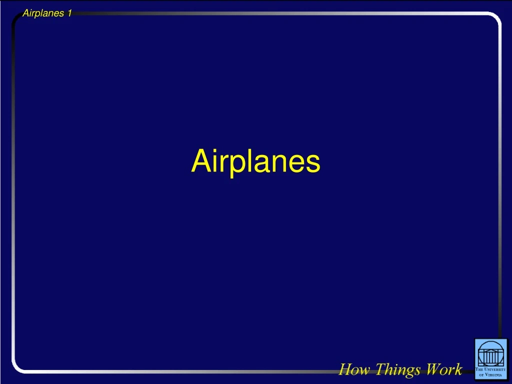 airplanes