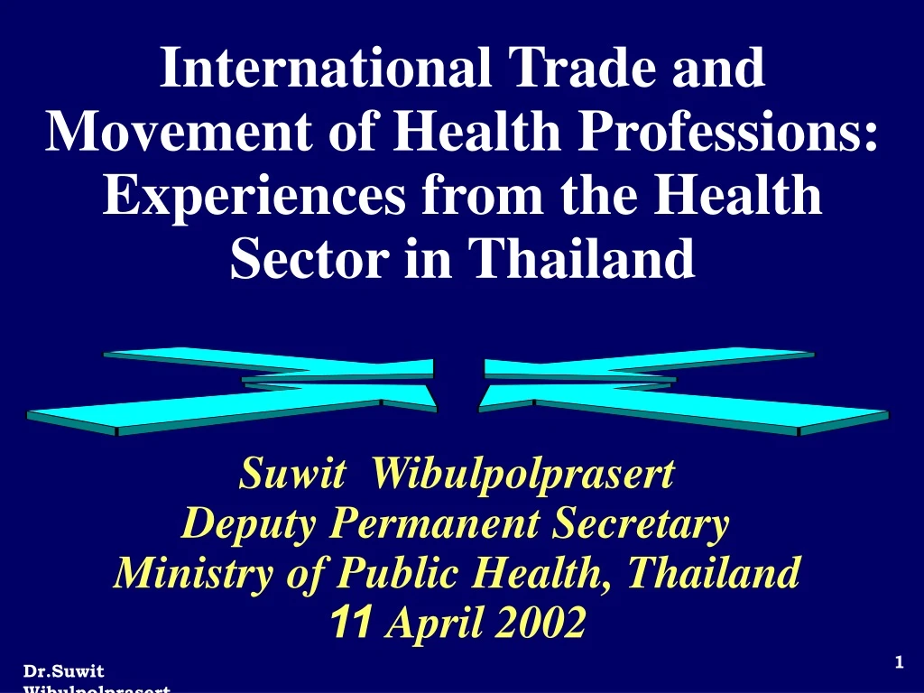 international trade and movement of health