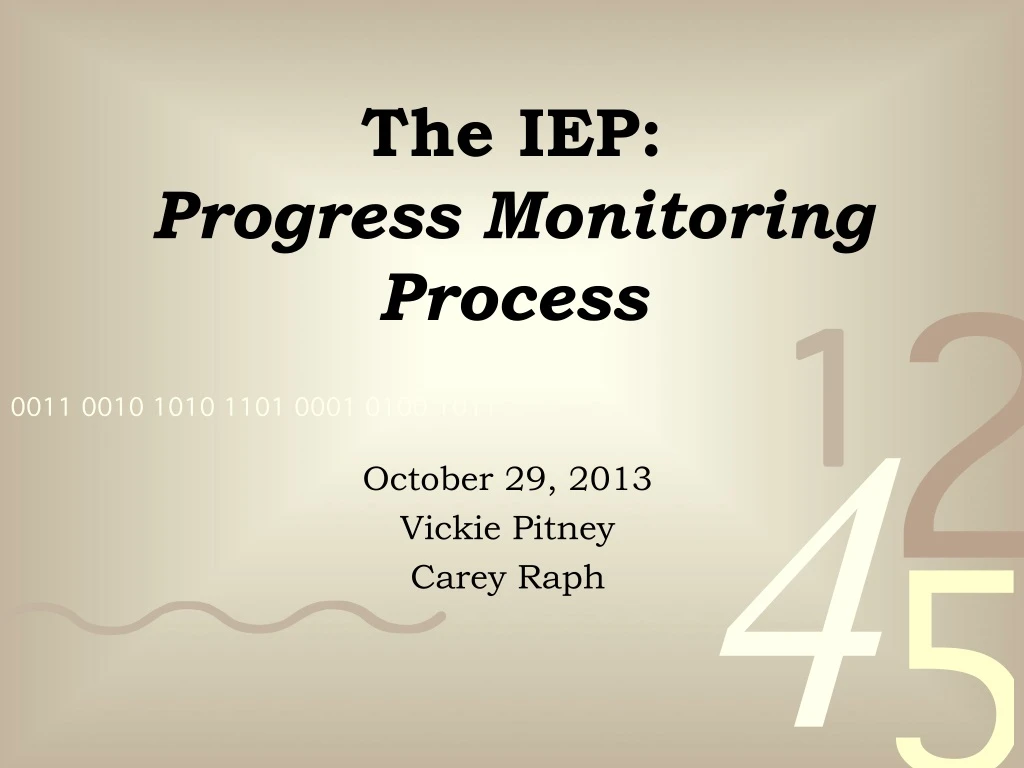 the iep progress monitoring process