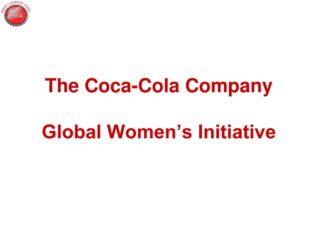 the coca cola company global women s initiative
