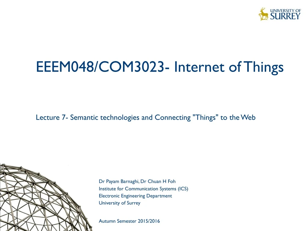 eeem048 com3023 internet of things lecture