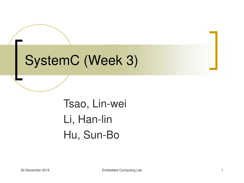systemc week 3