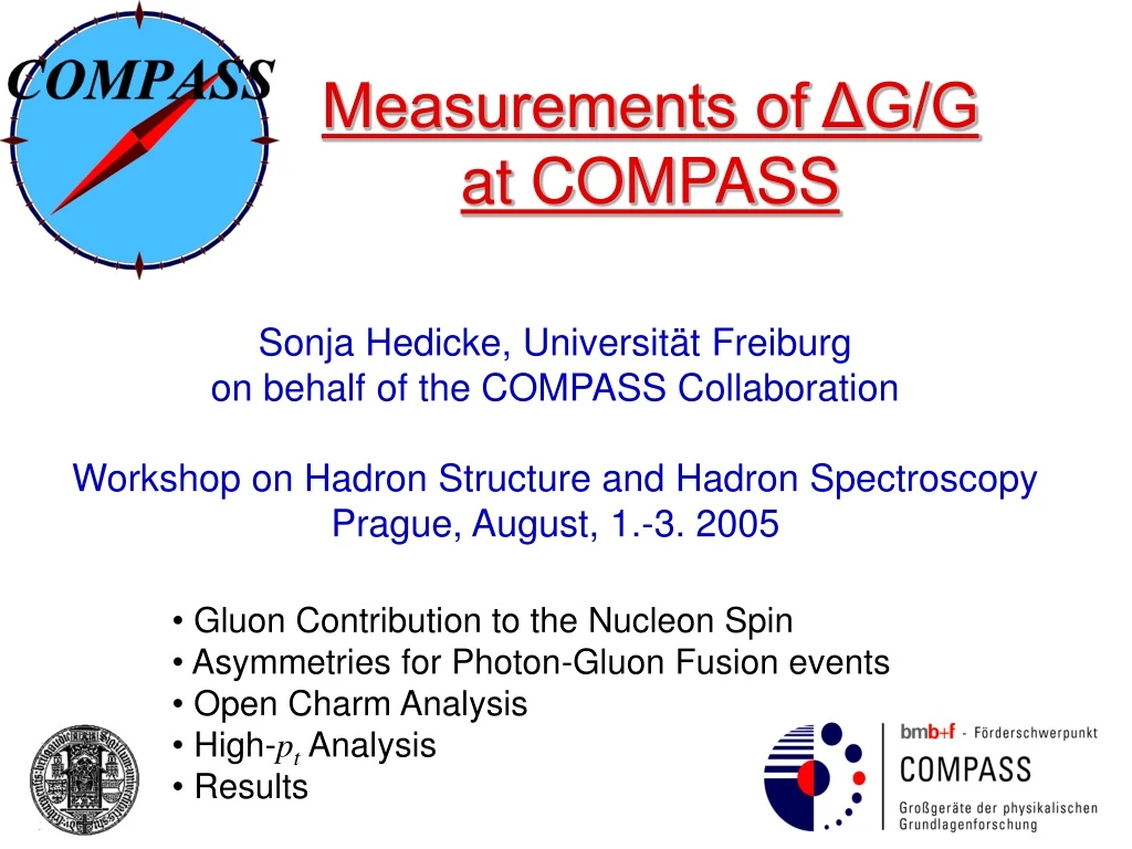 measurements of g g at compass
