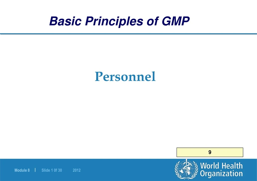 basic principles of gmp