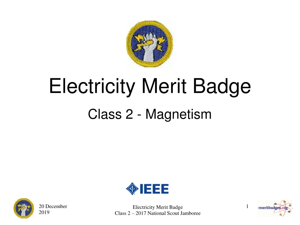 electricity merit badge class 2 2017 national