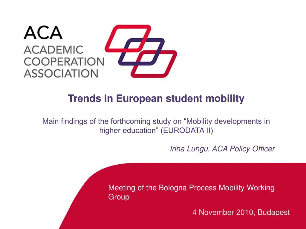 trends in european student mobility main findings
