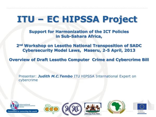 ITU – EC HIPSSA Project