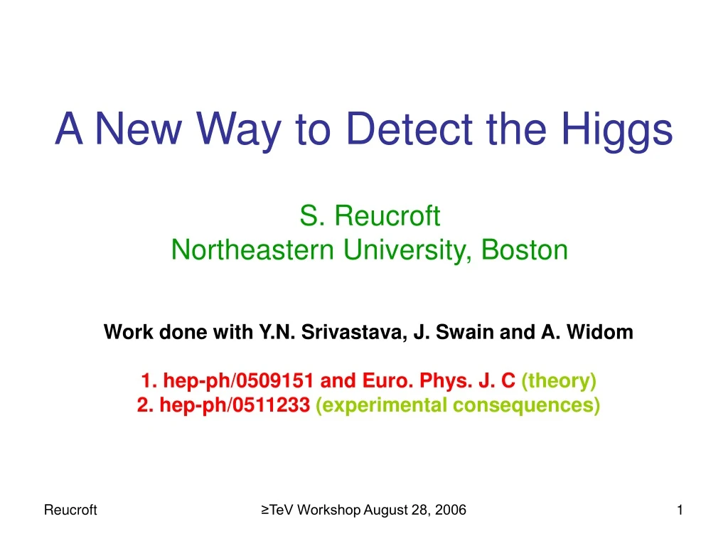 a new way to detect the higgs