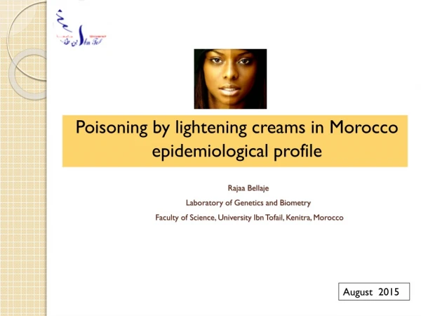 Poisoning by lightening creams in Morocco epidemiological profile