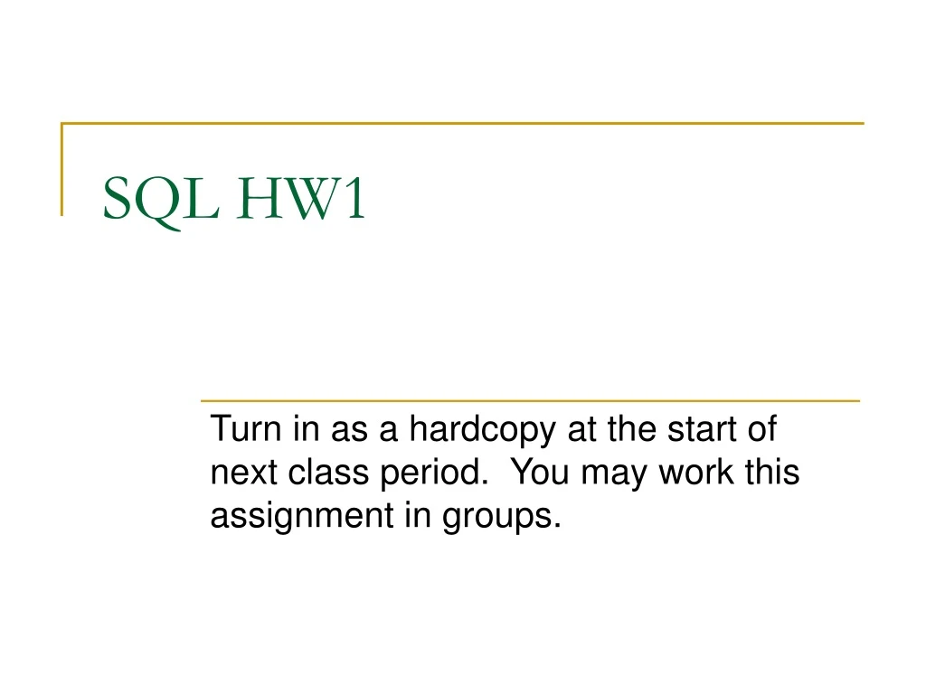 sql hw1