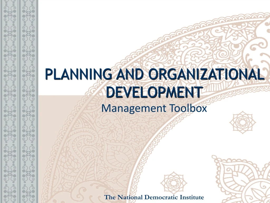 planning and organizational development