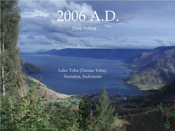 Lake Toba (Danau Toba), Sumatra, Indonesia