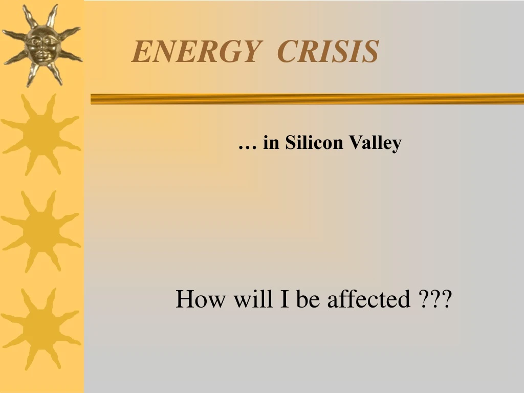 energy crisis