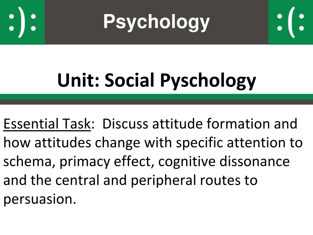 unit social pyschology