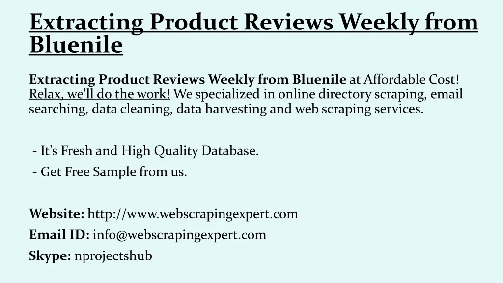 extracting product reviews weekly from bluenile