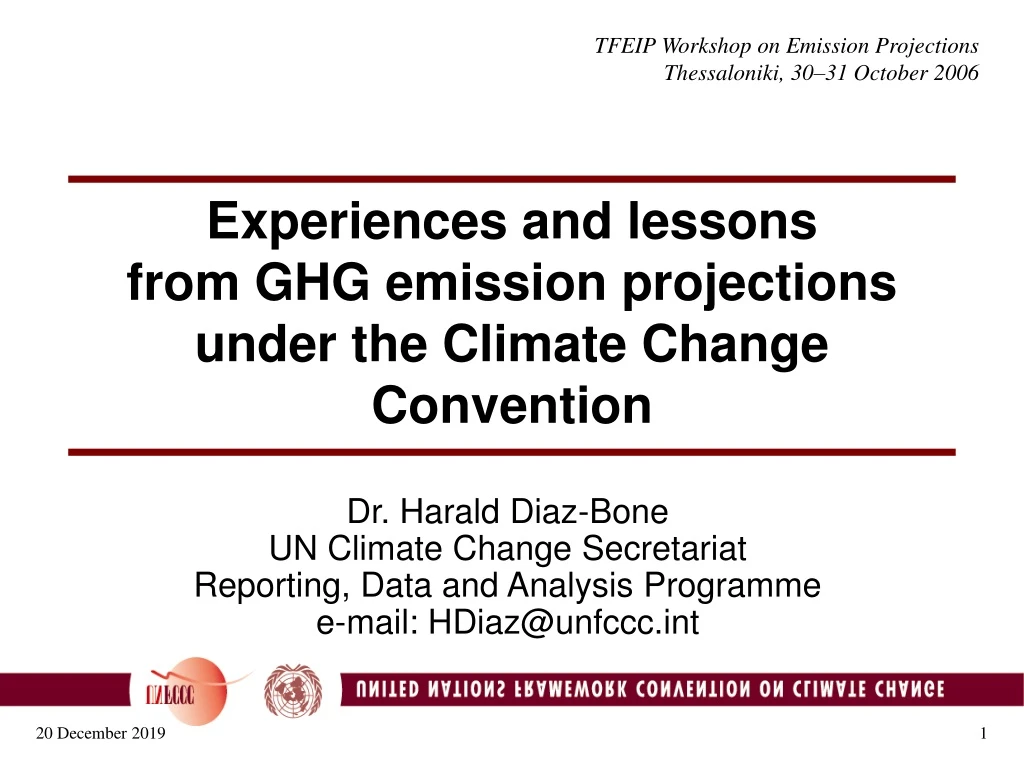 tfeip workshop on emission projections
