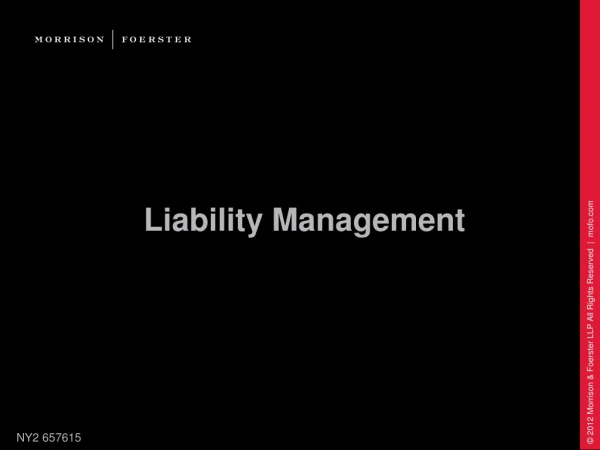 Liability Management