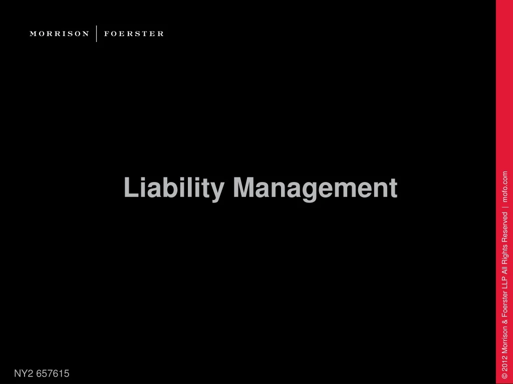 liability management