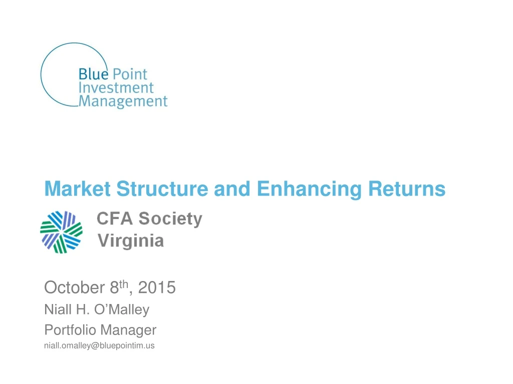 market structure and enhancing returns october