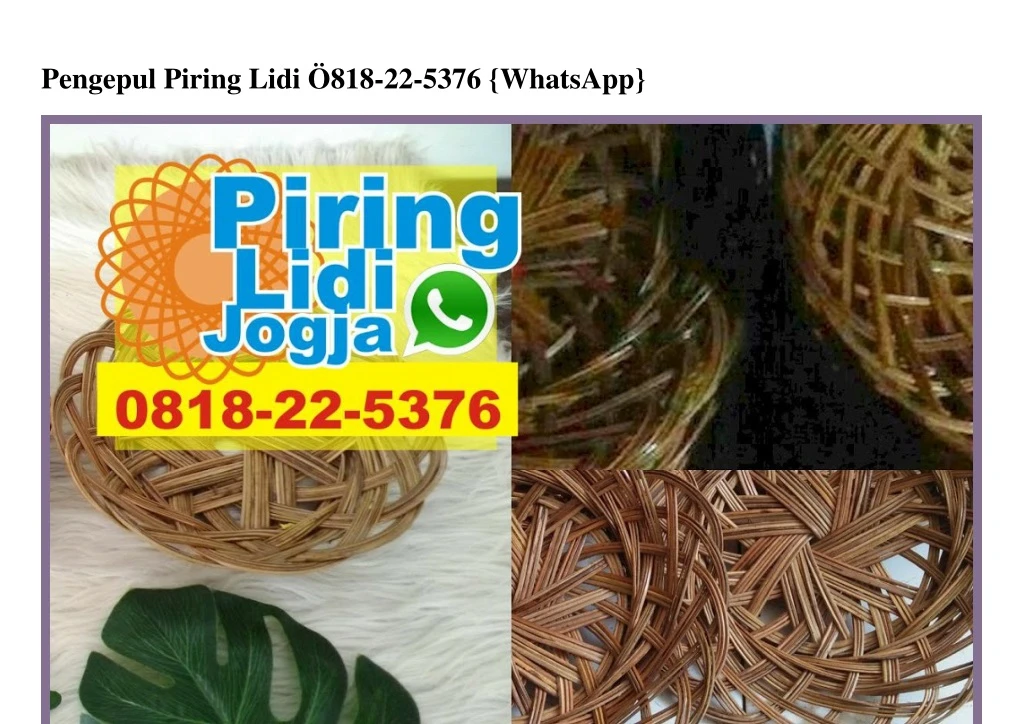 pengepul piring lidi 818 22 5376 whatsapp