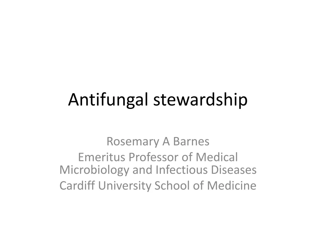 antifungal stewardship