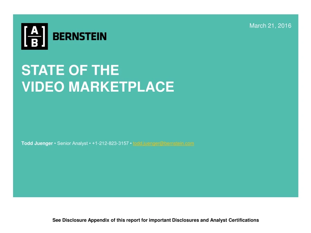 state of the video marketplace