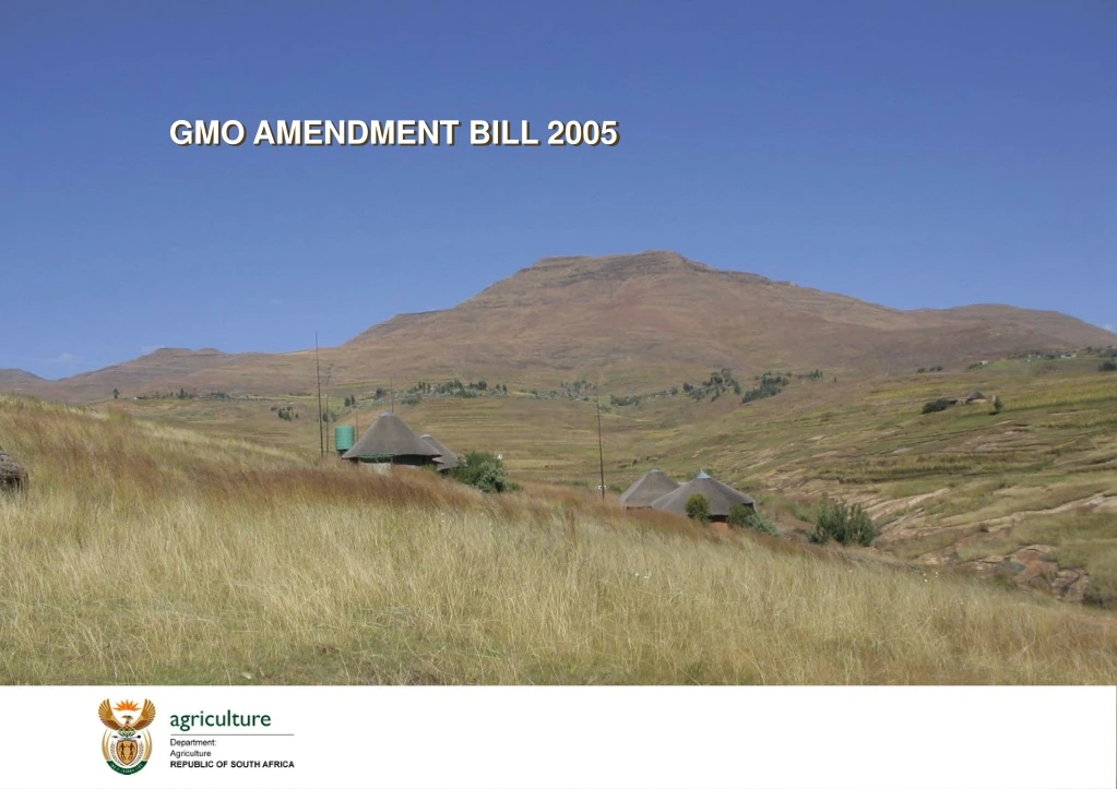 gmo amendment bill 2005