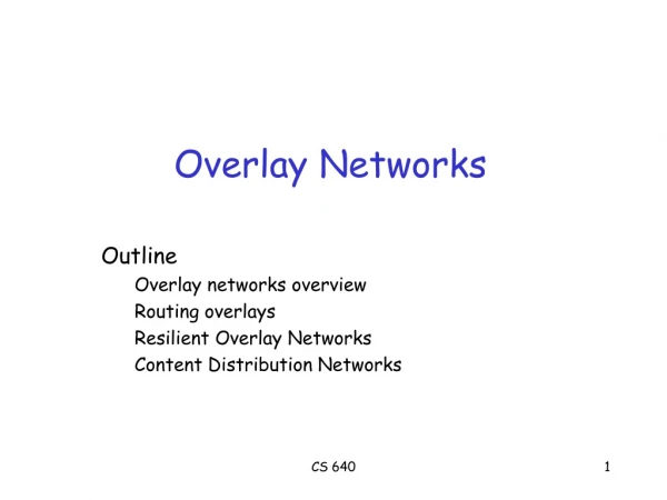 Overlay Networks