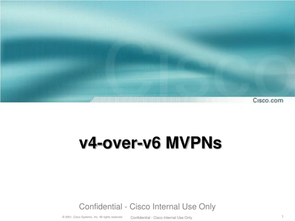 v4-over-v6 MVPNs
