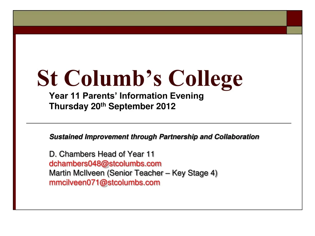 st columb s college