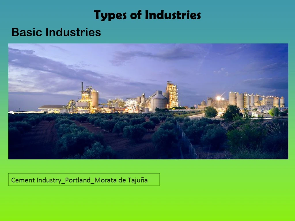 types of industries