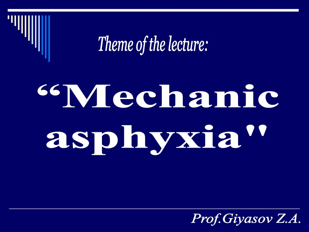 theme of the lecture