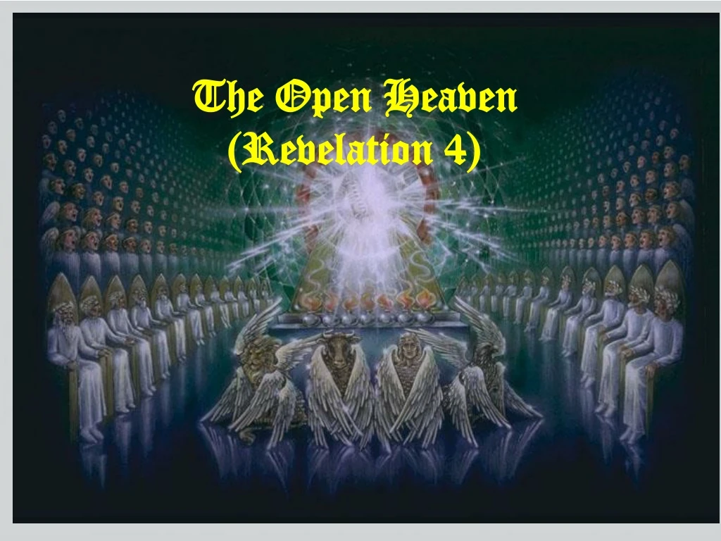 the open heaven revelation 4