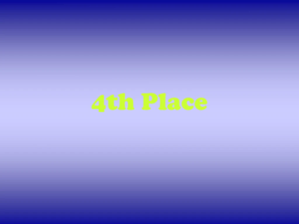 4th place