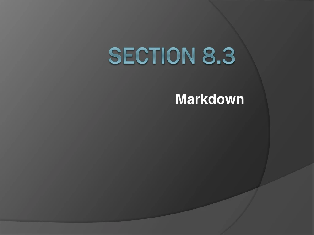 markdown