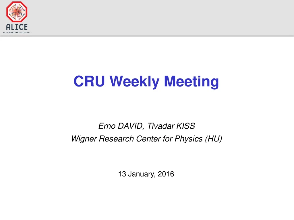 cru weekly meeting