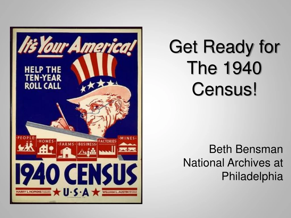 get ready for the 1940 census