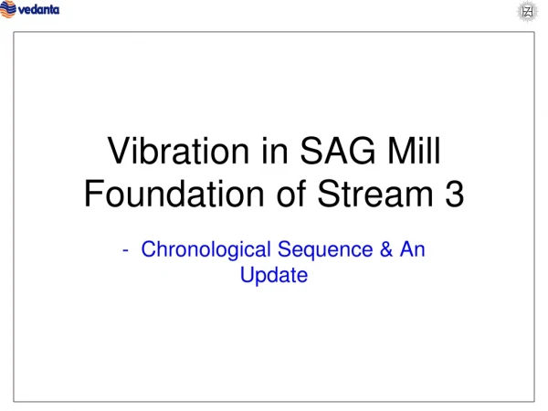 Vibration in SAG Mill Foundation of Stream 3
