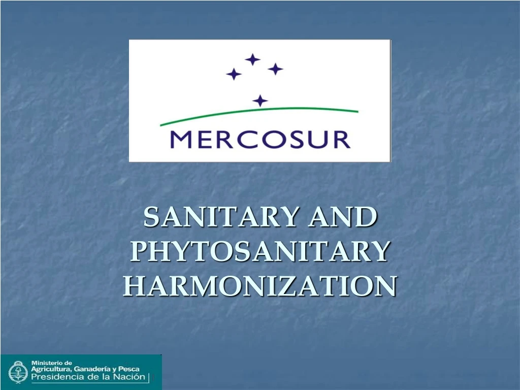 sanitary and phytosanitary harmonization